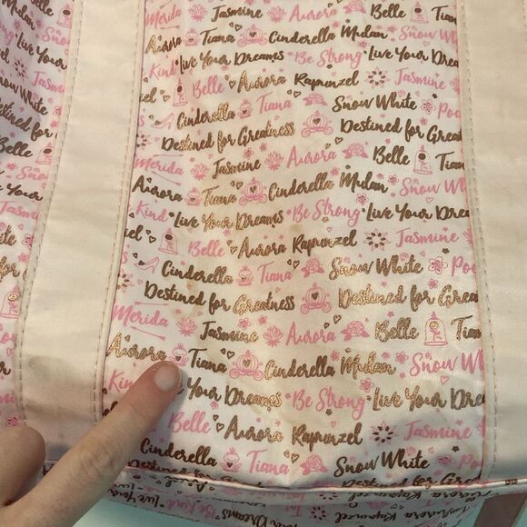 Disney Parks Pink Cinderella Belle Princess Small Overnight Duffle Bag - Picture 5 of 12